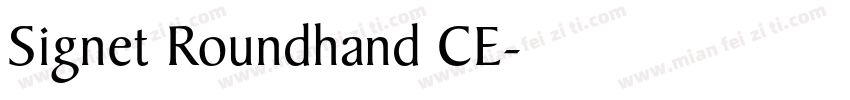 Signet Roundhand CE字体转换